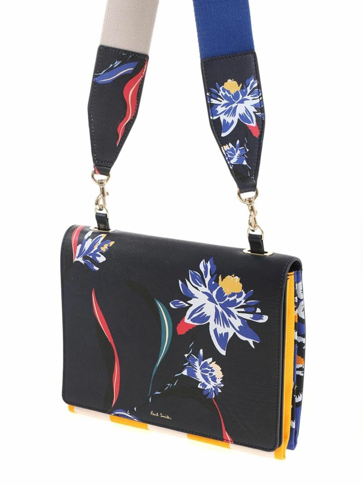 Shop Paul Smith Pacific Rose Printed Shoulder Bag In Negro