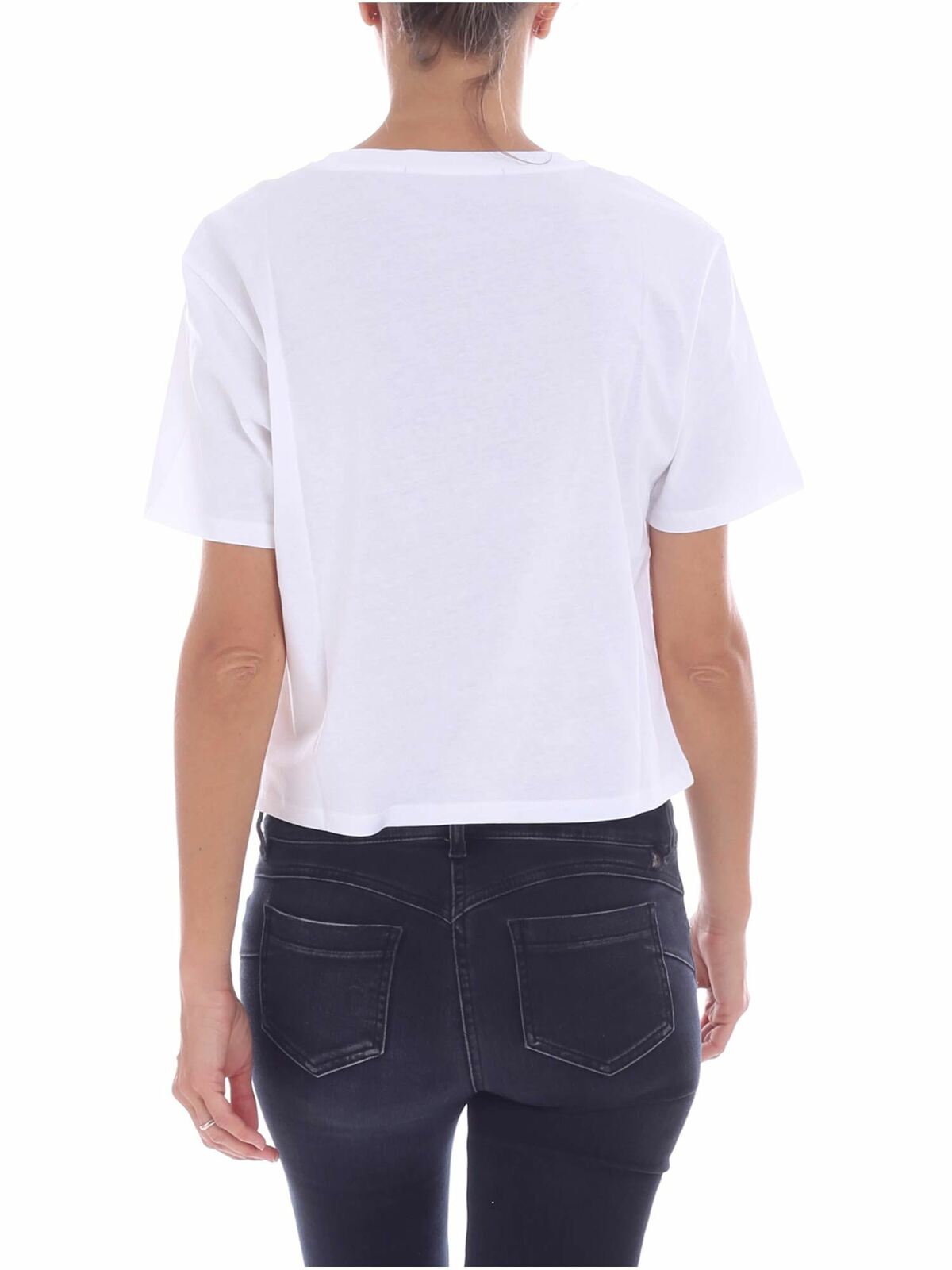 Shop Karl Lagerfeld "karl X Kaia" White T-shirt