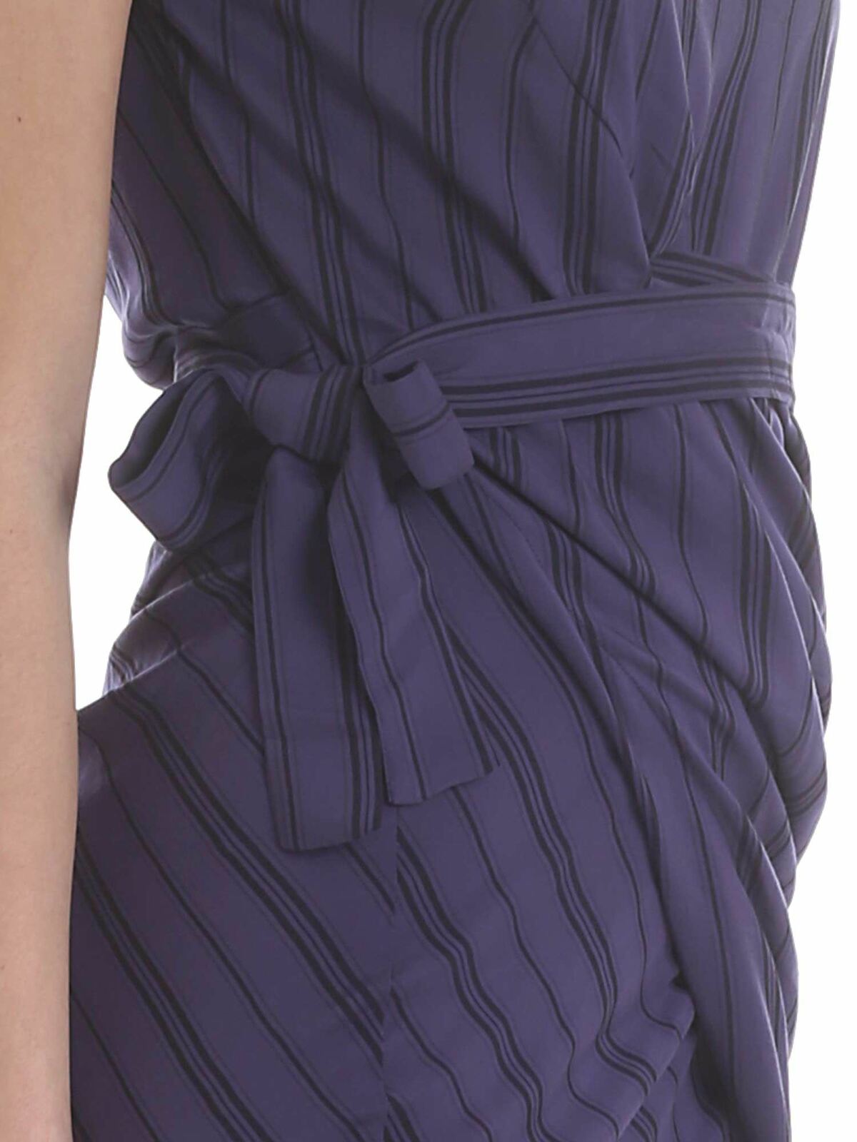 Shop Vivienne Westwood Anglomania Vian Dress With Blue And Black Stripes