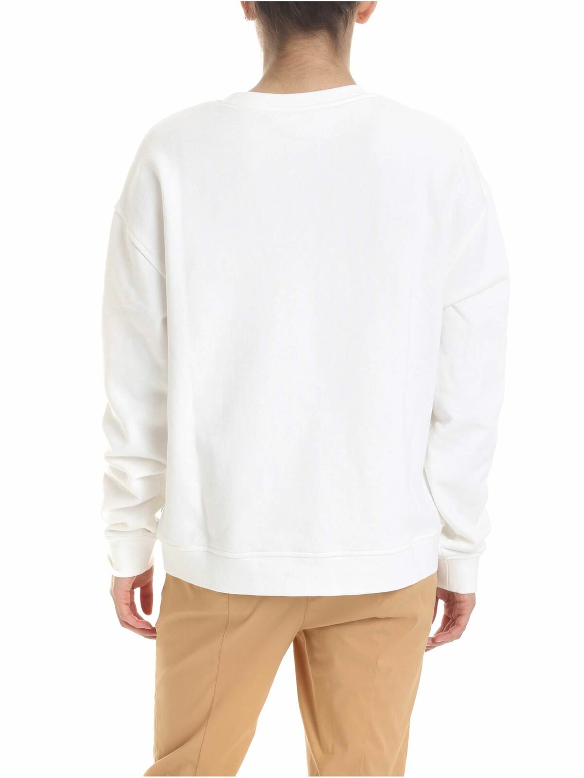 Shop Mcq By Alexander Mcqueen Decorated Sweatshirt In Withe In Blanco