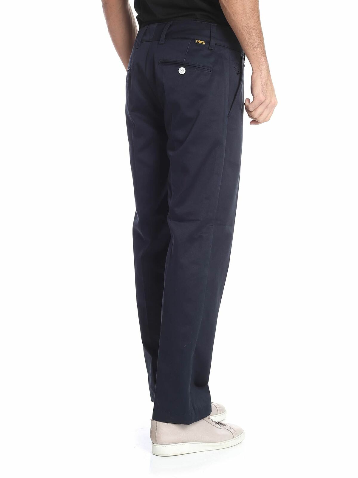 Shop Vivienne Westwood Anglomania "chaos" Blue Trousers