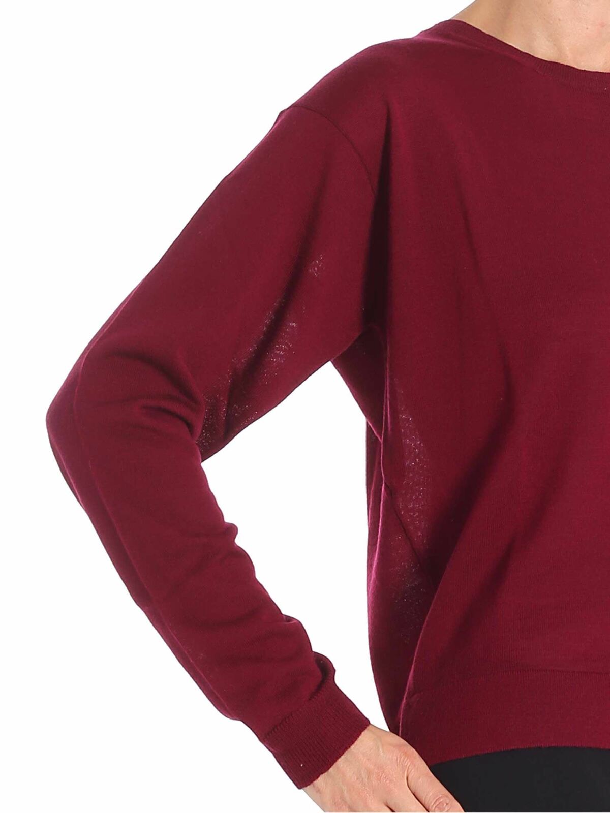 Shop Vivetta Yamada Burgundy Sweater With Gloves Included In Red