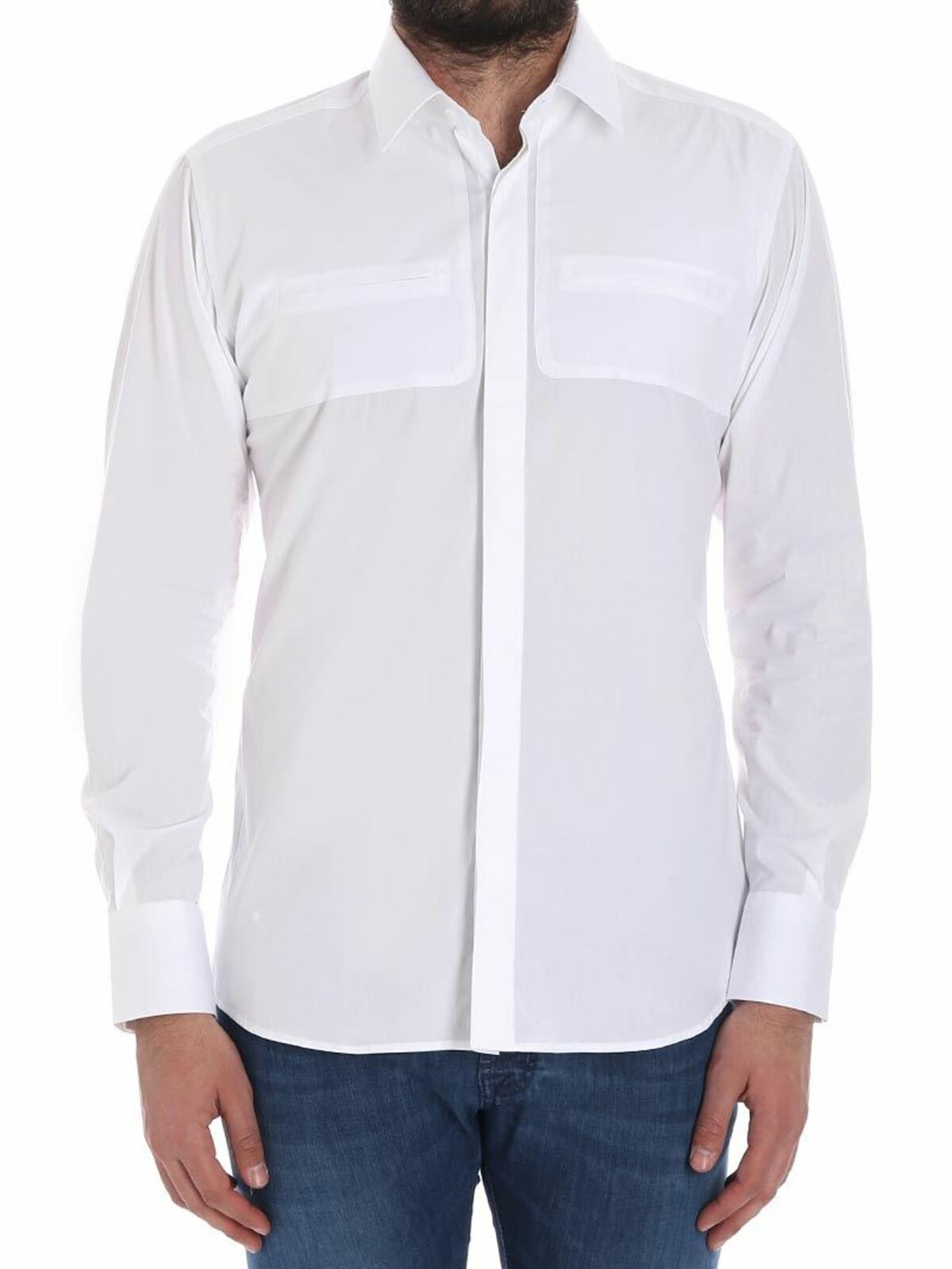 Karl Lagerfeld White Cotton Shirt