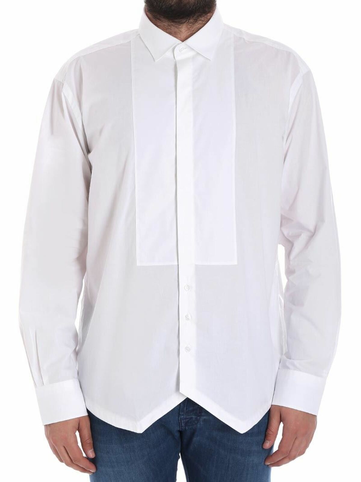 Karl Lagerfeld White Shirt With Plastron