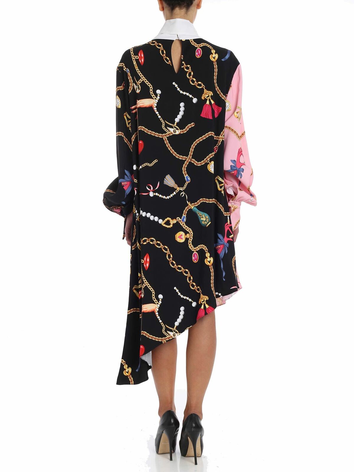 Shop Vivetta Multicolour Printed Midi Dress In Multicolor