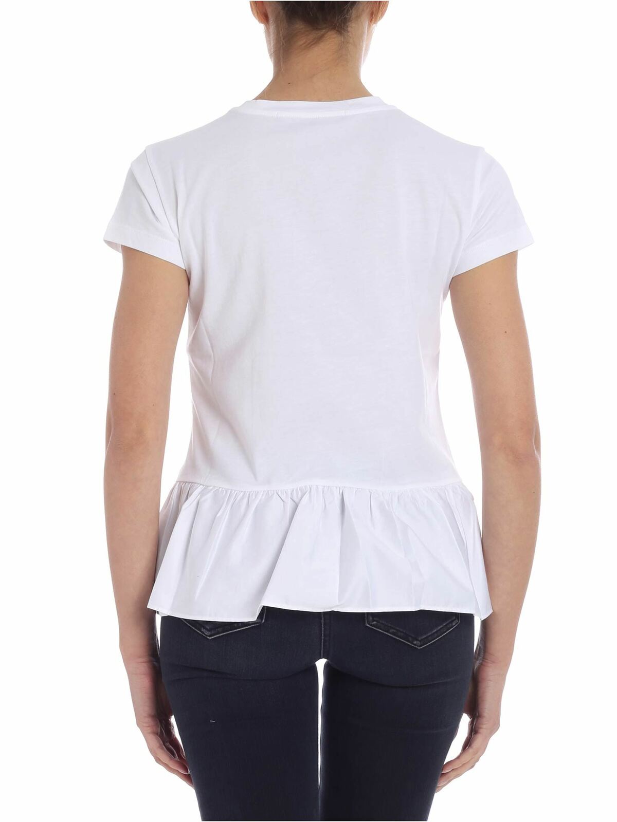 Shop Karl Lagerfeld Logo White T-shirt