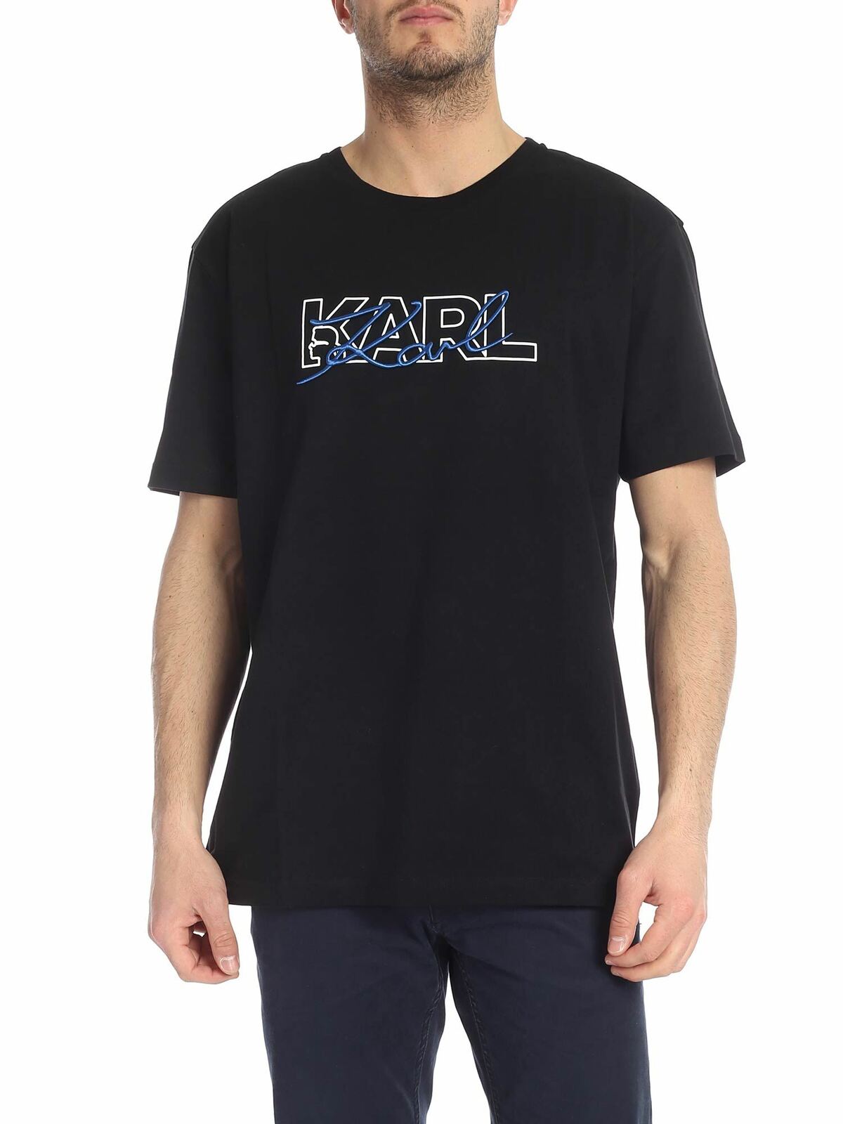Karl Lagerfeld K Signature Black T-shirt