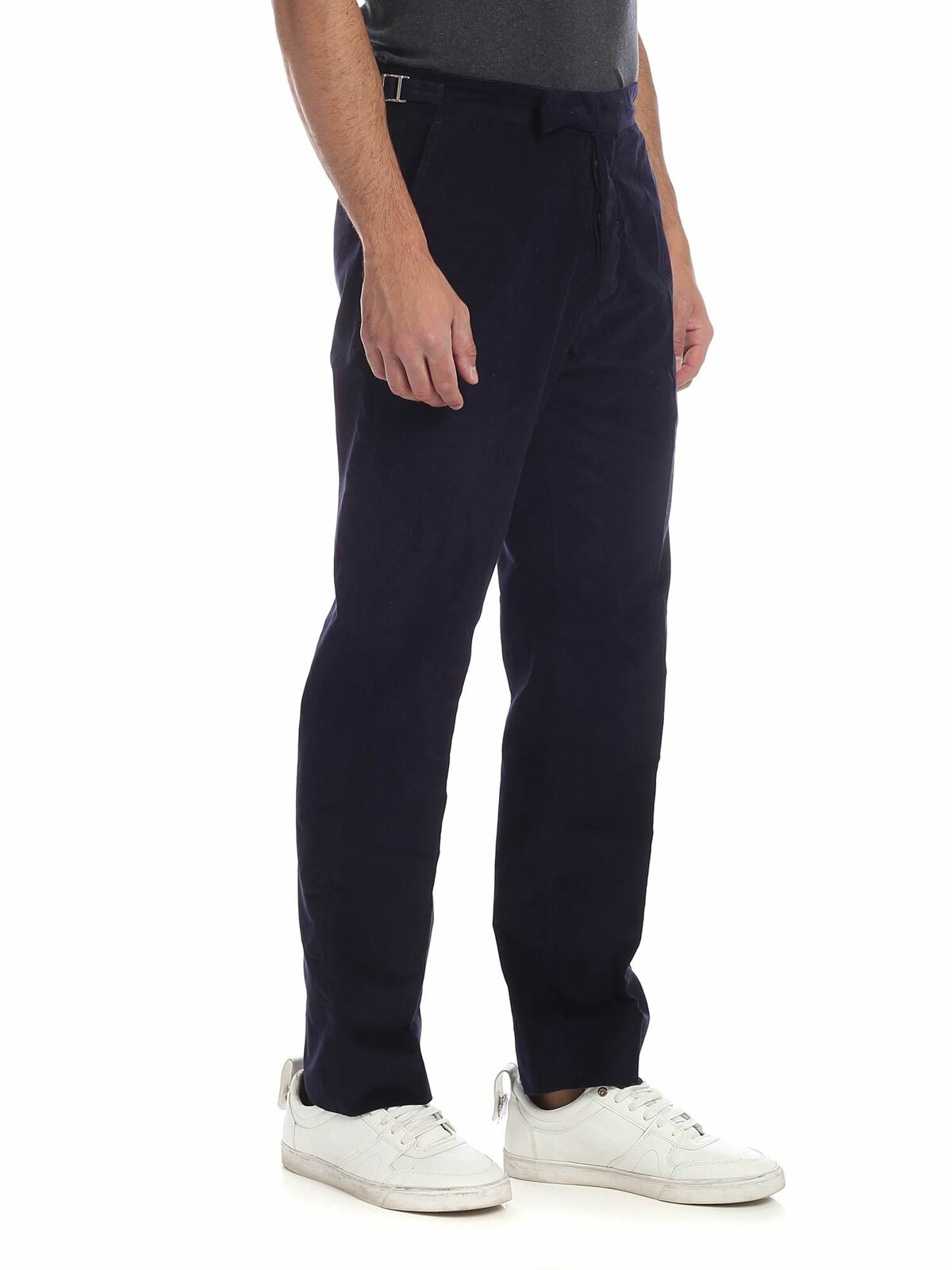 Corduroy tailored trousers - Women's Clothing Online Made in Italy