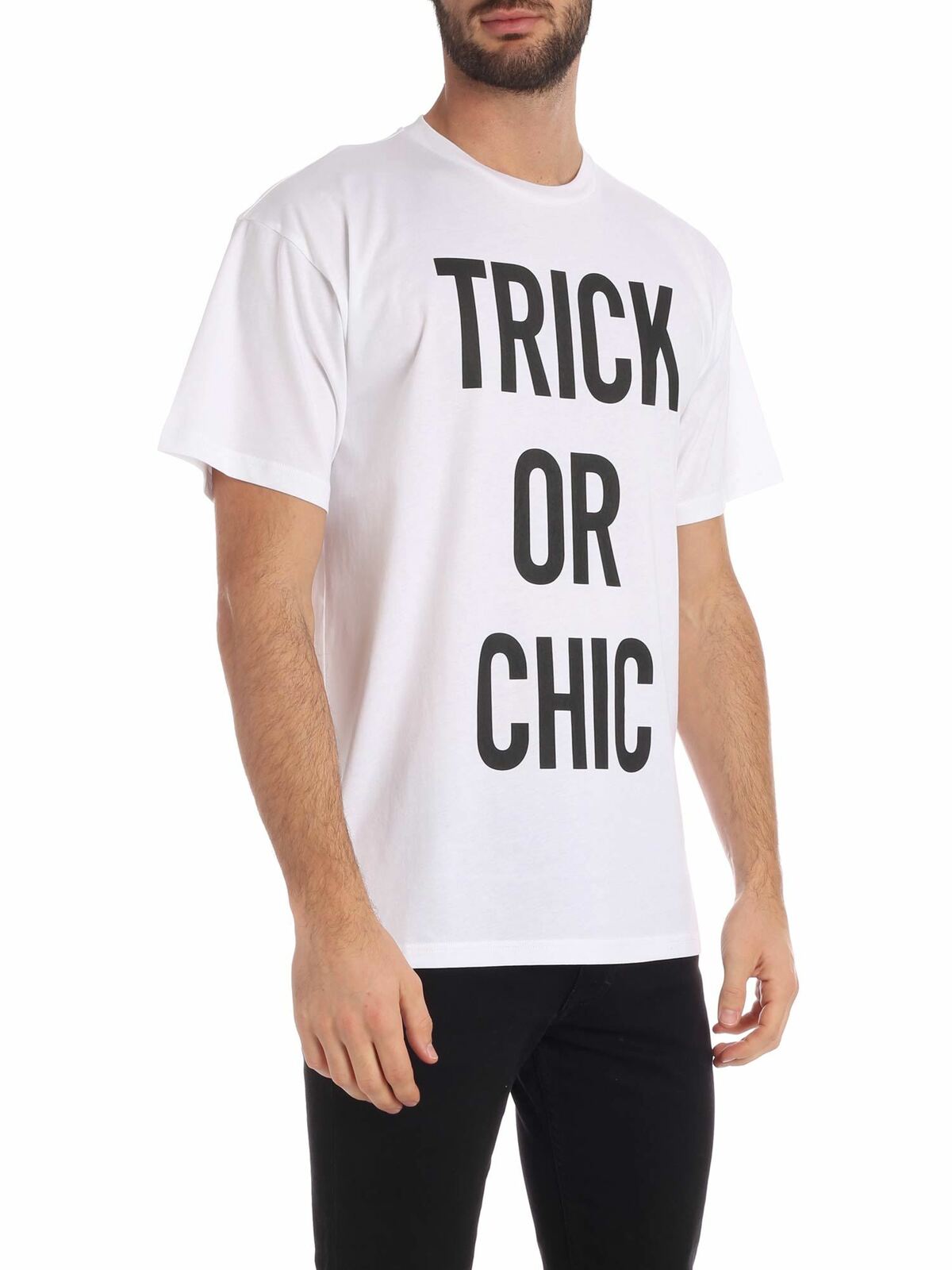 Shop Moschino Trick Or Chic T-shirt In White