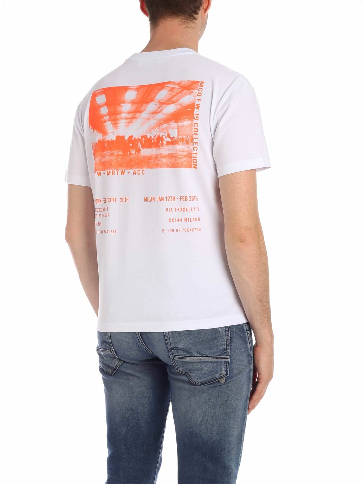 Shop Mcq By Alexander Mcqueen Enjoy Print T-shirt In White