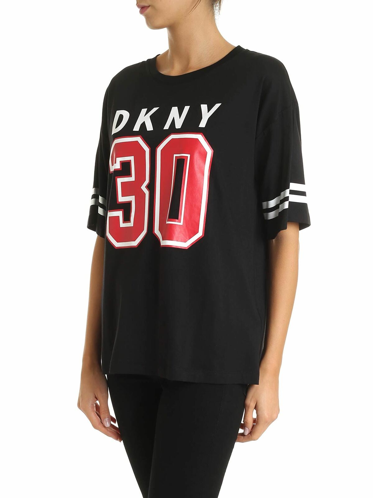 Shop Dkny 30 T-shirt In Black