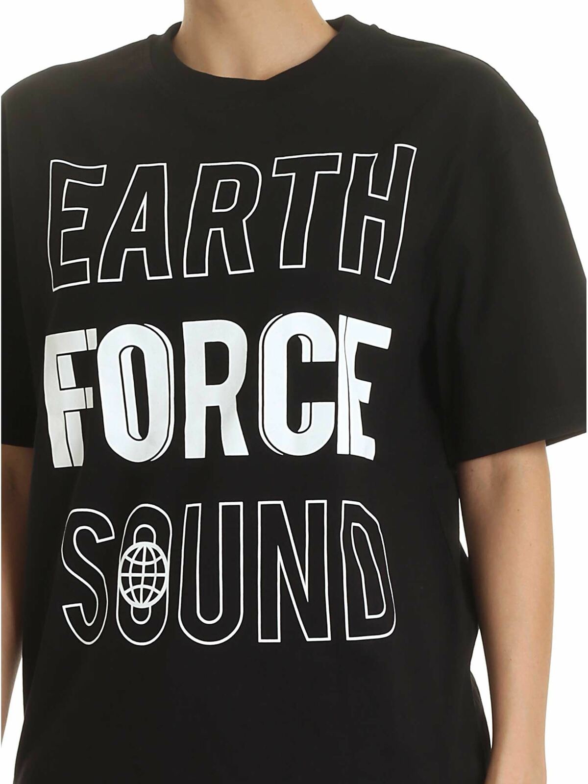 Shop Mcq By Alexander Mcqueen Earth Force Sound T-shirt In Black