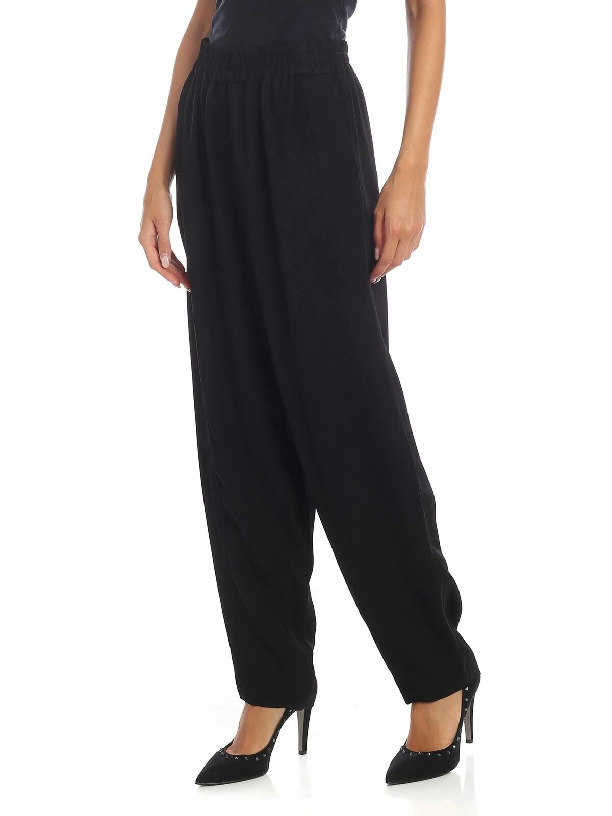 Shop See By Chloé Wide Leg Trousers In Black In Negro