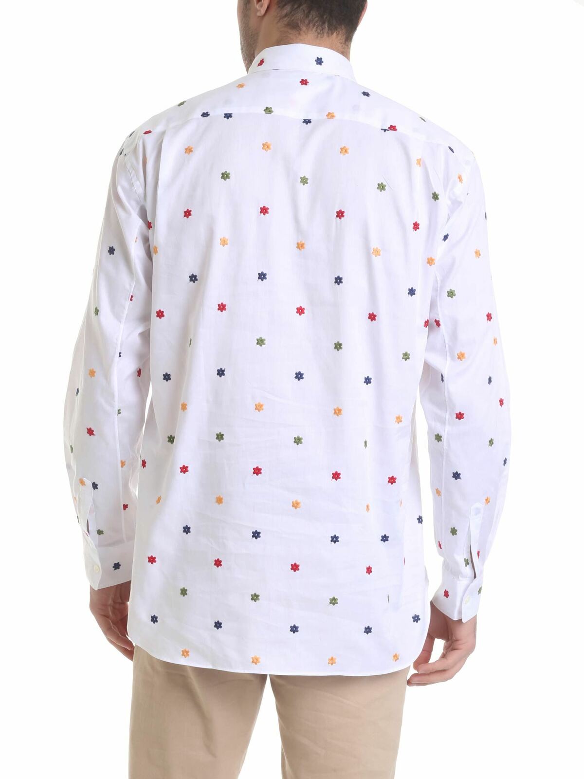 Shop Comme Des Garçons Shirt Shirt In Pure White Cotton In Blanco