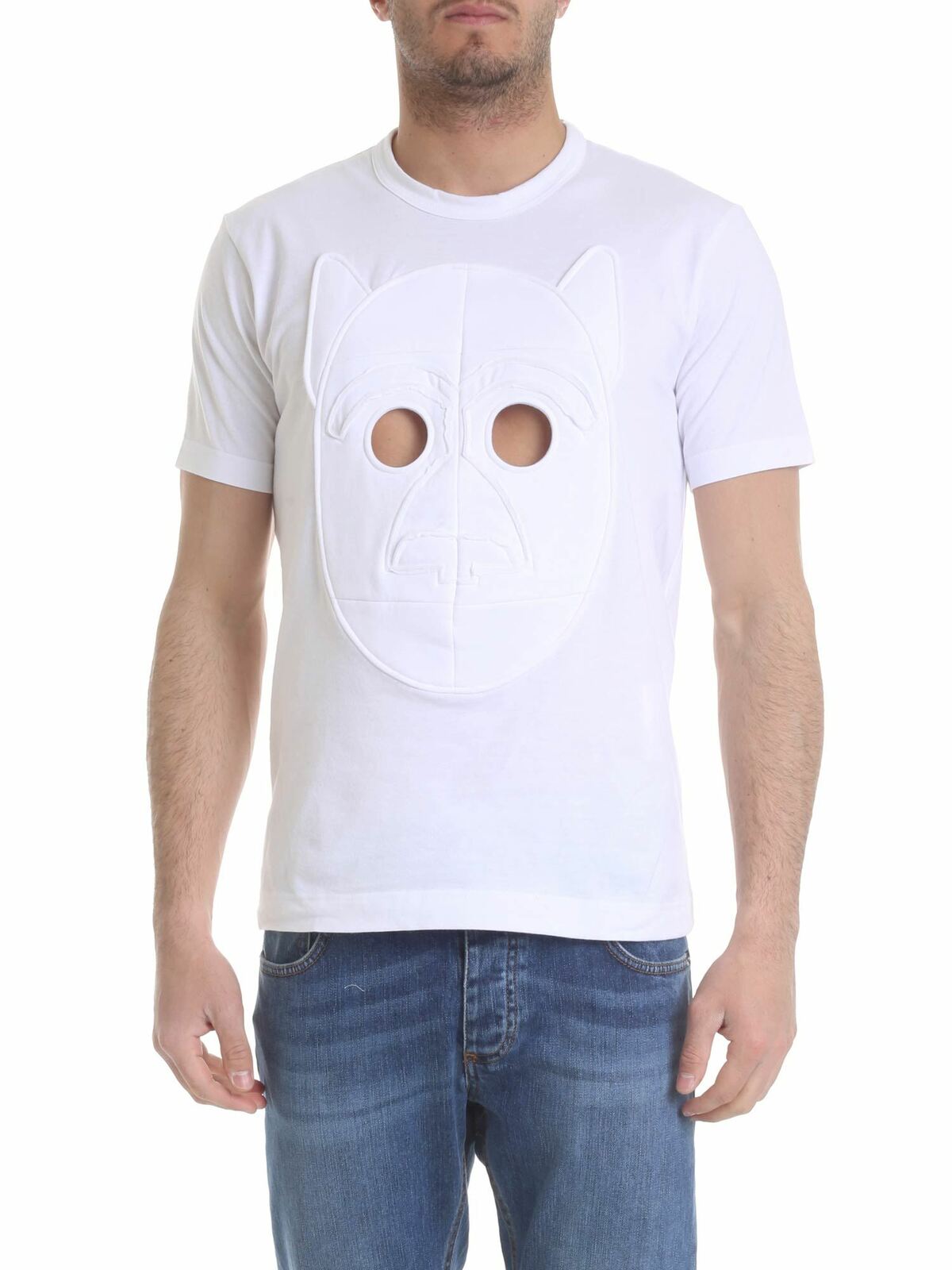 Comme Des Garçons Shirt Camiseta - Mask In Blanco