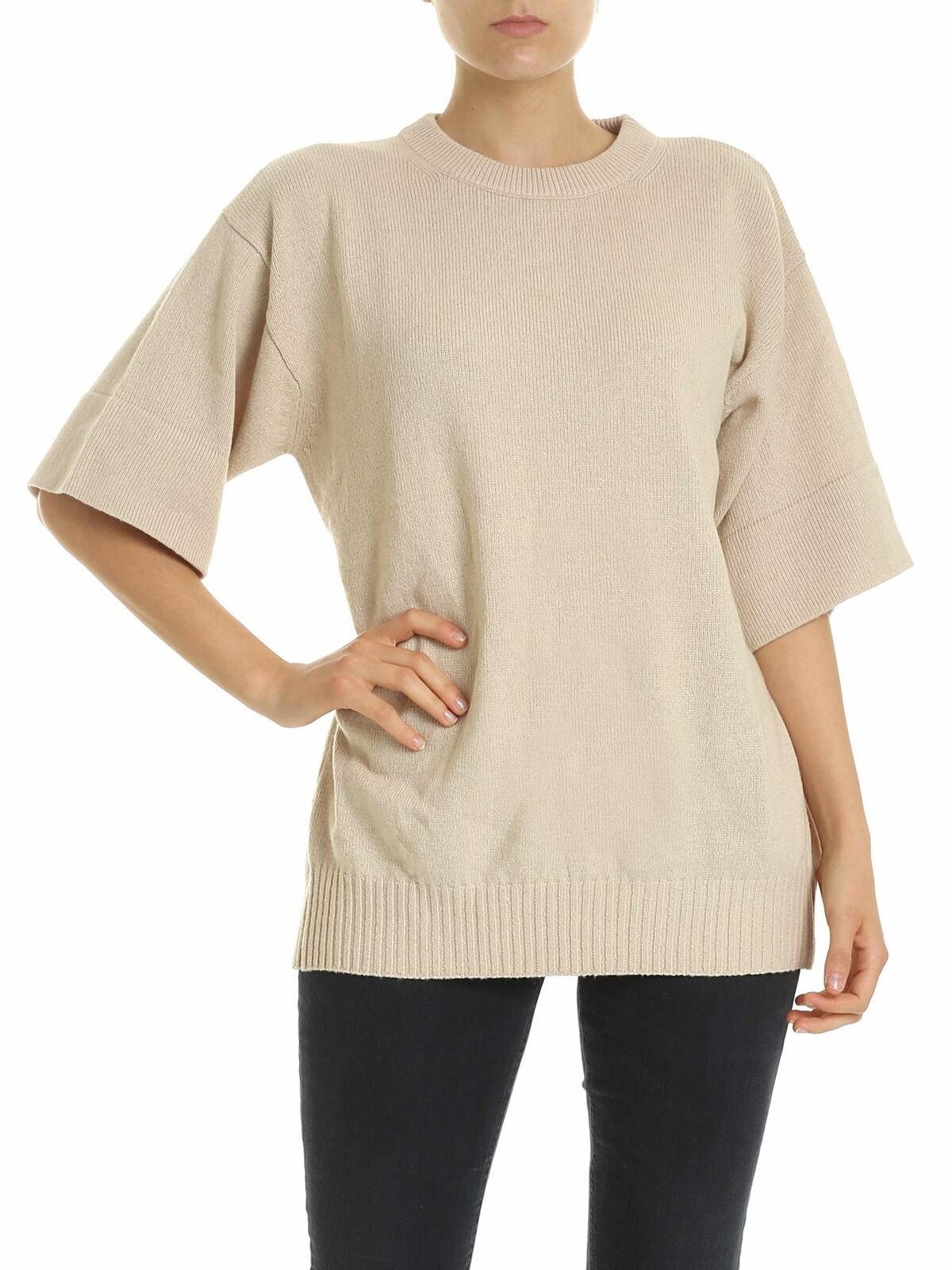 See By Chloé Pullover In Beige With Cut-out