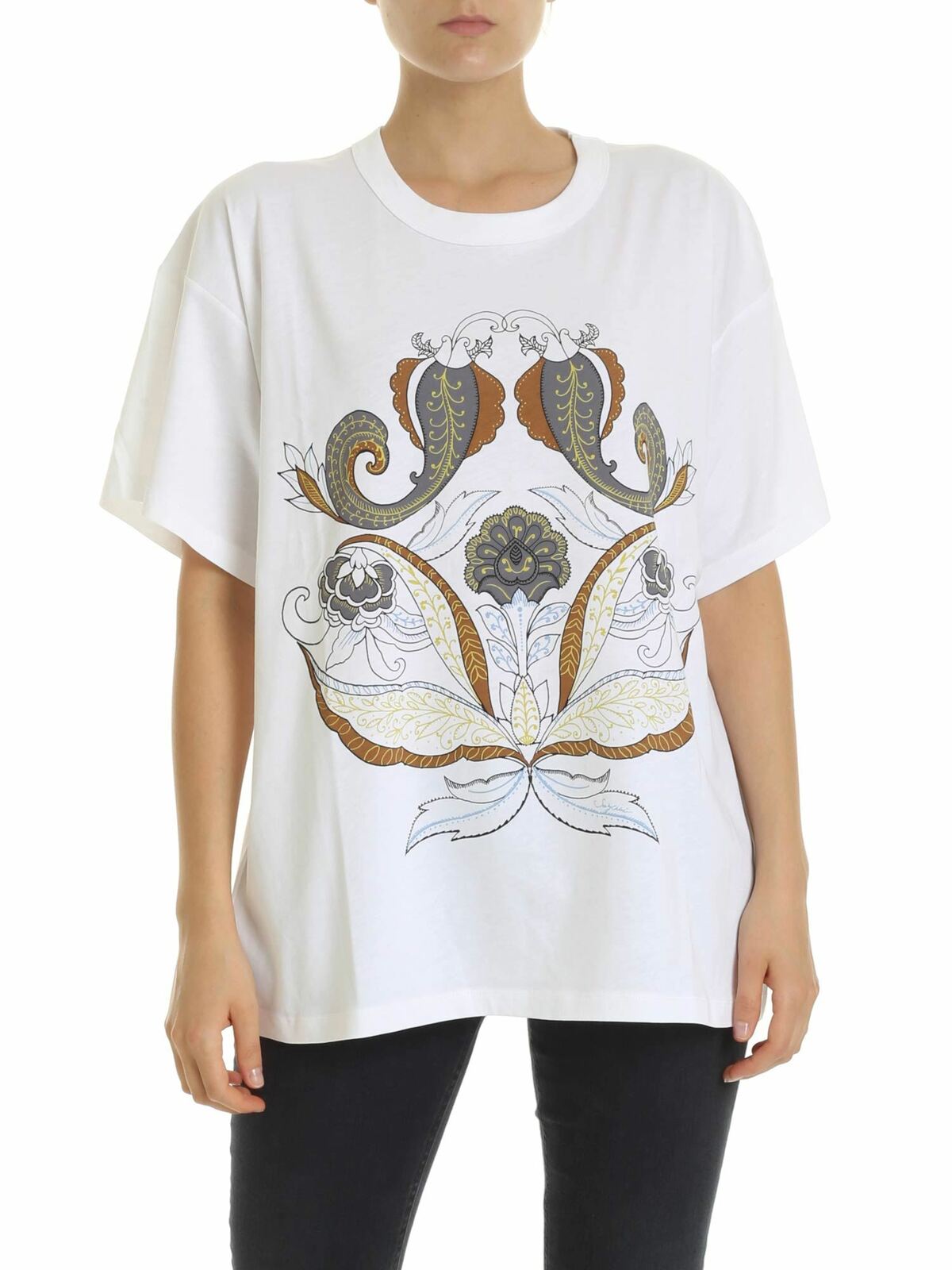 See By Chloé Oversized Printed T-shirt In White