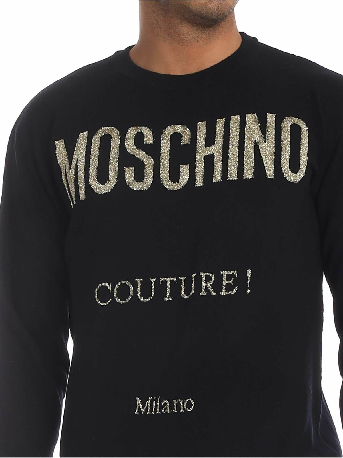 Shop Moschino Suéter Cuello Redondo - Negro In Black