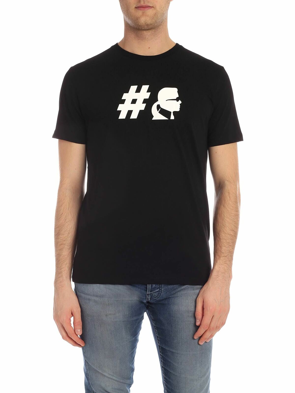 Karl Lagerfeld Kameo T-shirt In Black