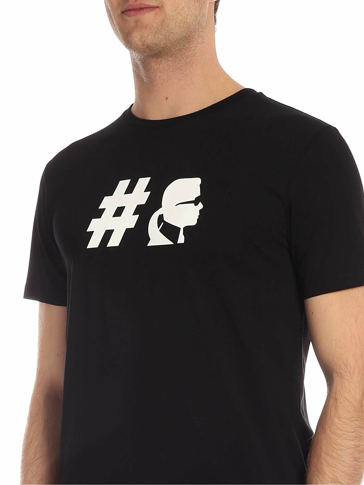 Shop Karl Lagerfeld Kameo T-shirt In Black