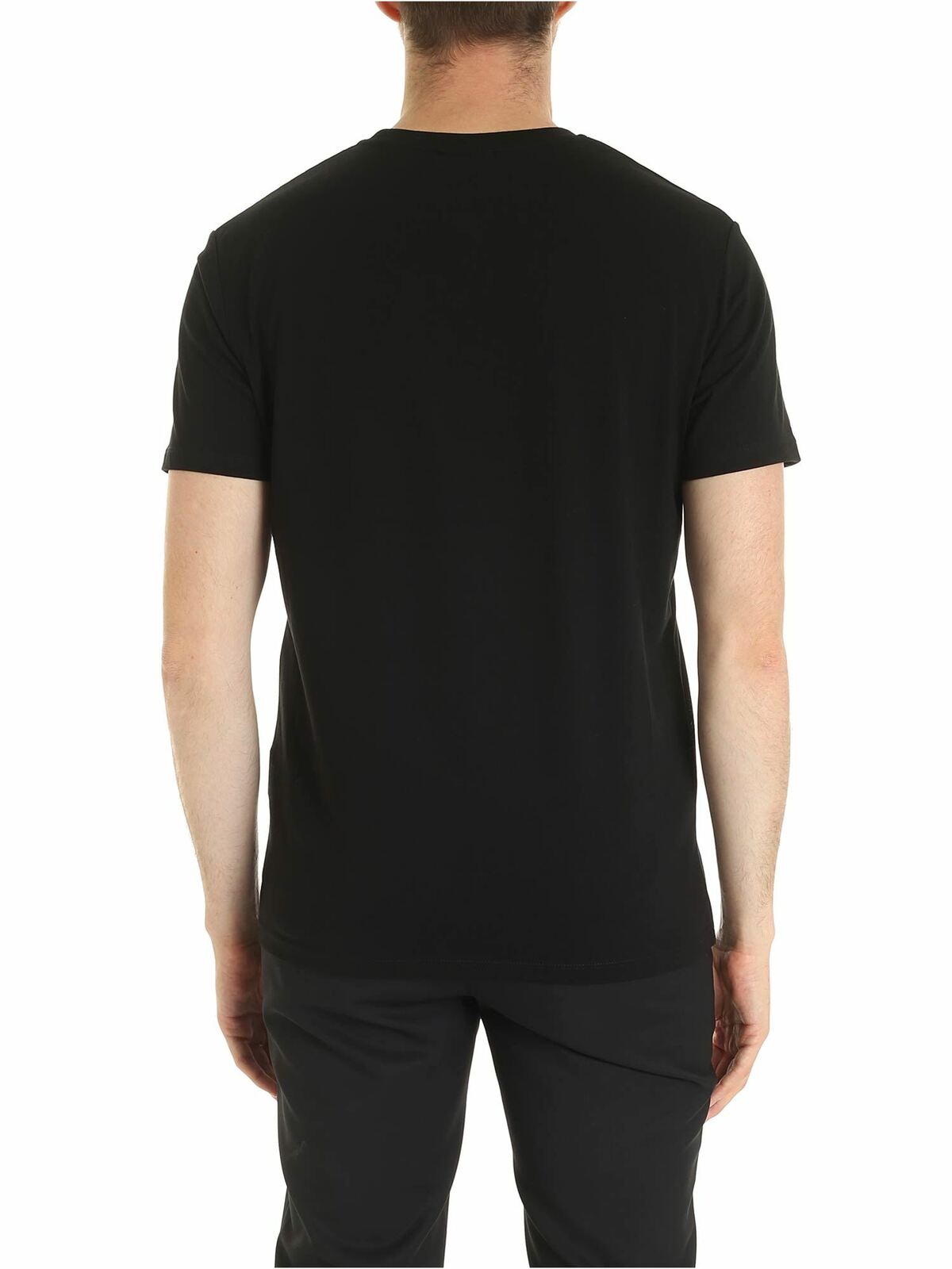 Shop Karl Lagerfeld Logo Patch T-shirt In Black