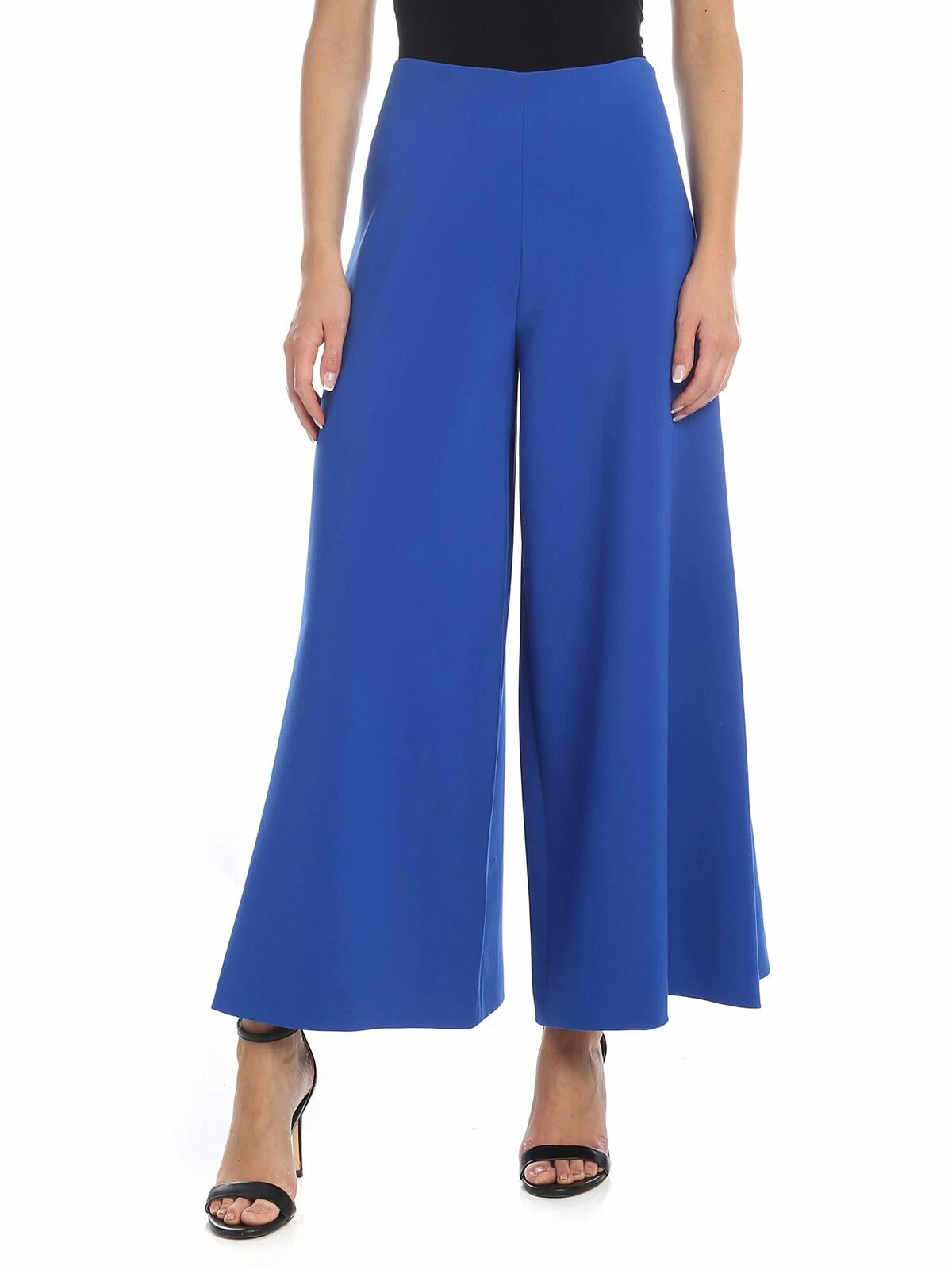Vivetta Crop Trousers In Blue In Azul Claro