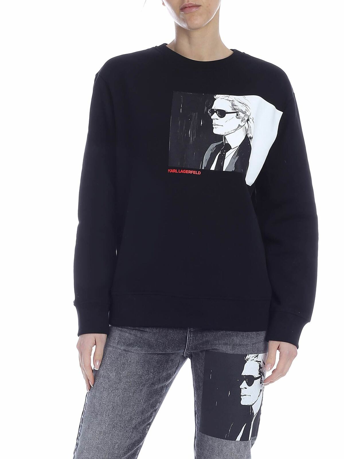 Karl Lagerfeld Karl Legend Sweatshirt In Black