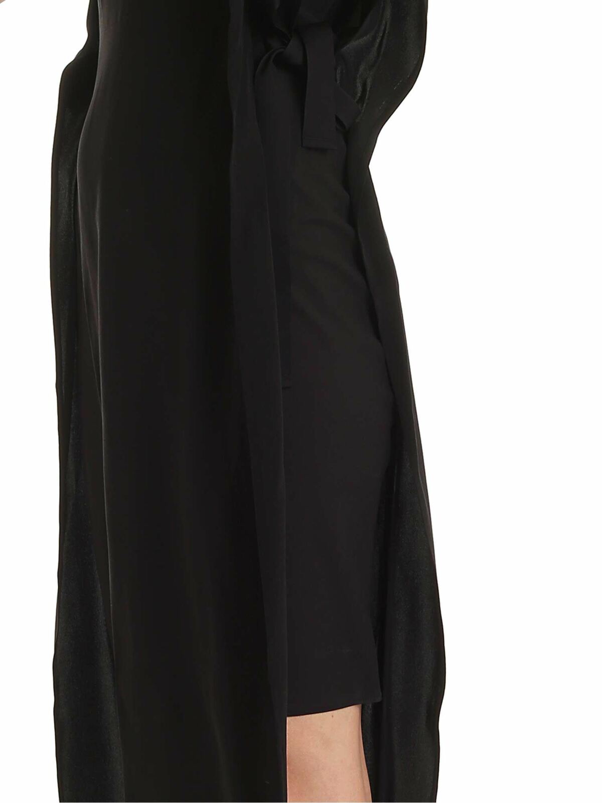 Shop Mcq By Alexander Mcqueen Haruko Midi Dress In Black In Negro