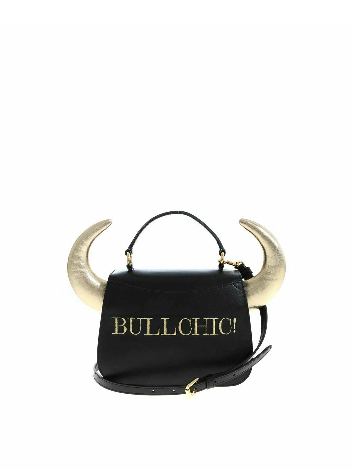 Shop Moschino Bullchic Handbag In Black In Negro