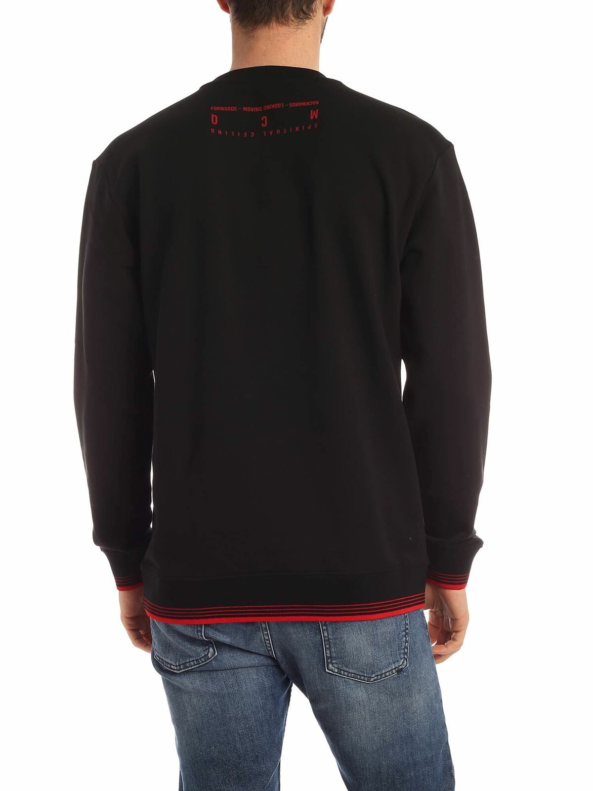 Shop Mcq By Alexander Mcqueen Fire Swallow Sweatshirt In Black In Negro