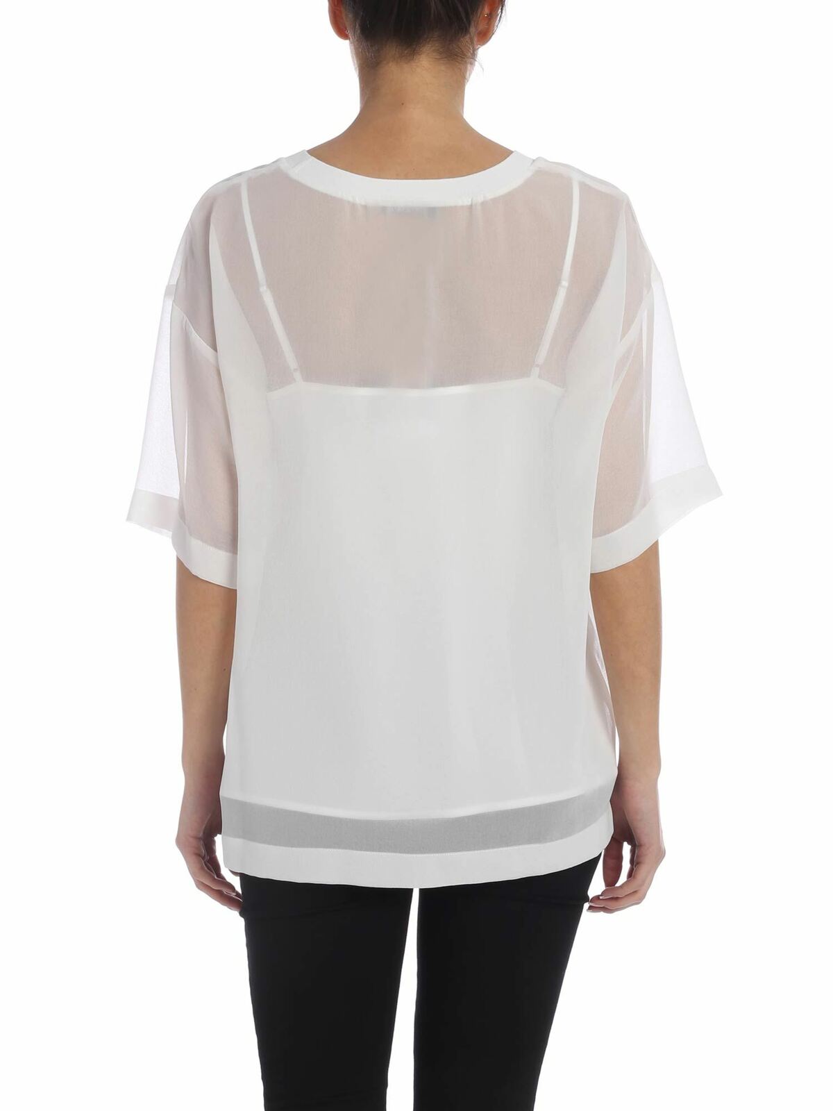 Shop Dkny Camiseta - Blanco In White