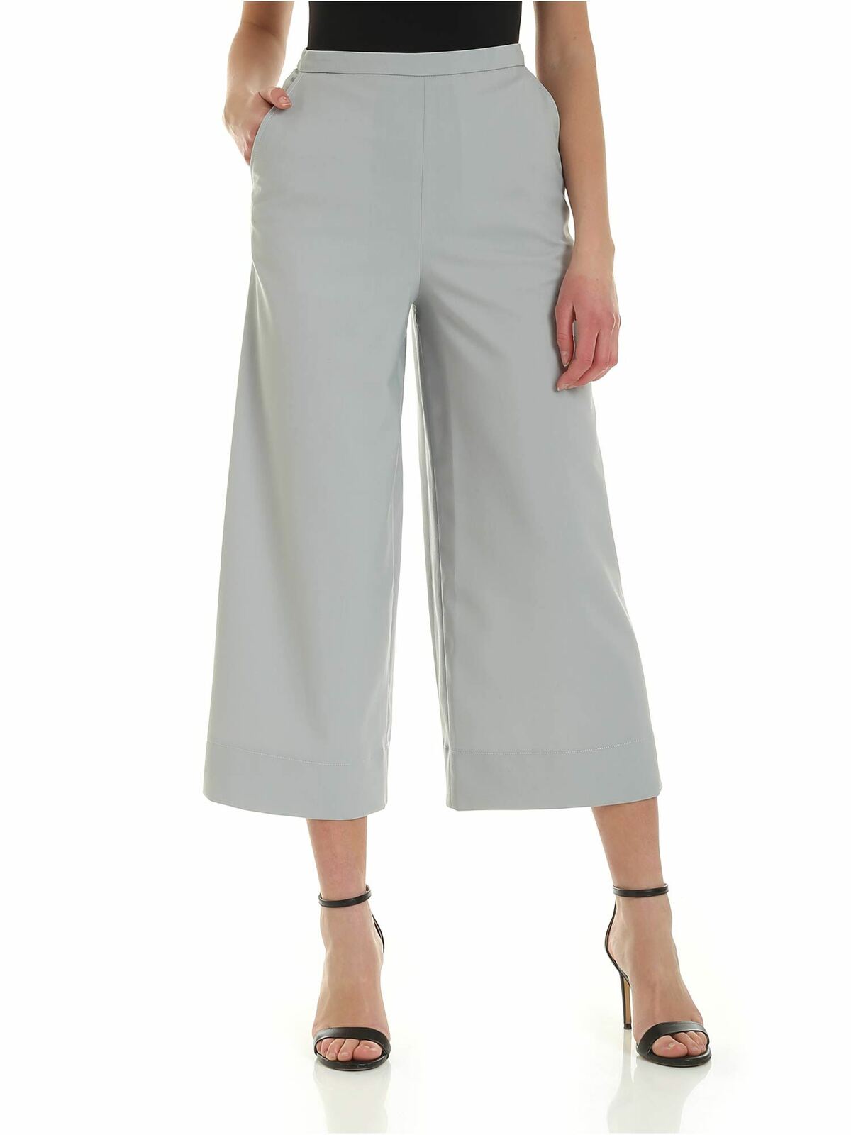 See By Chloé Cold Gray Culottes Pants In Grey