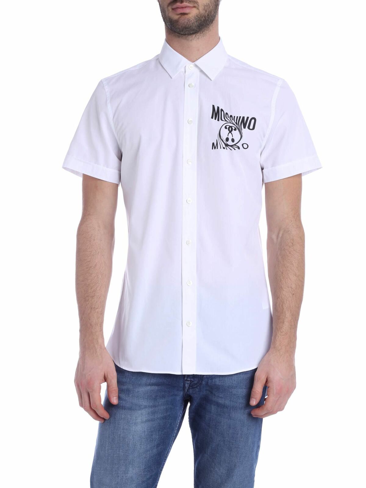 Moschino Logo Shirt In White