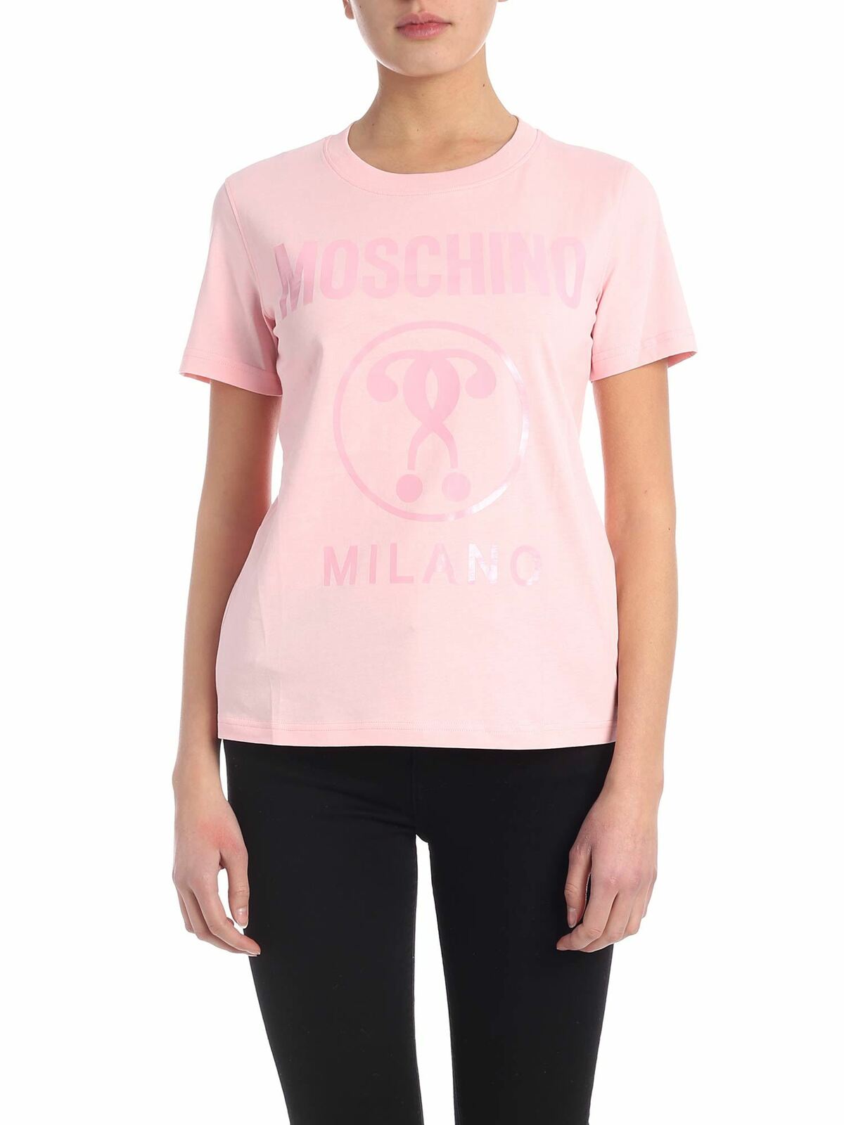 Moschino Milano T-shirt In Pink