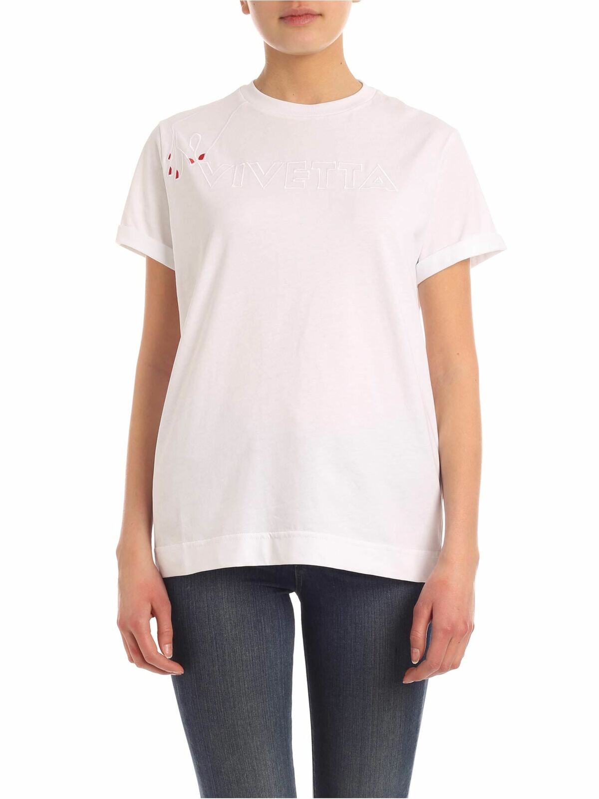 Vivetta Vivietta Hand T-shirt In White
