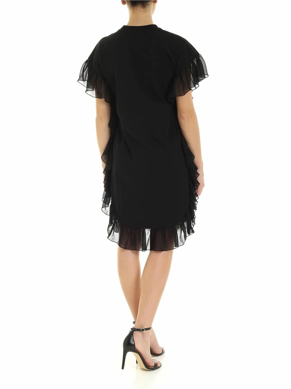 Shop See By Chloé Ruffled Dress In Black In Negro