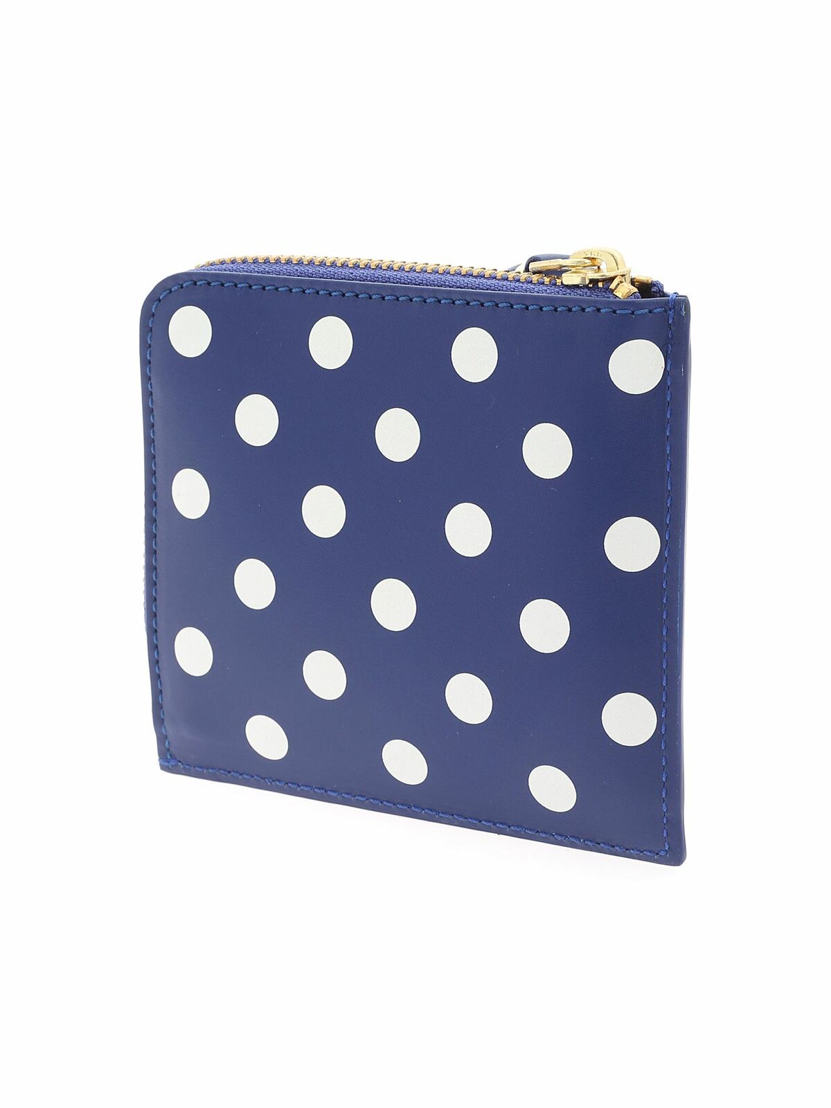 Shop Comme Des Garçons Polka Dots Wallet In Blue