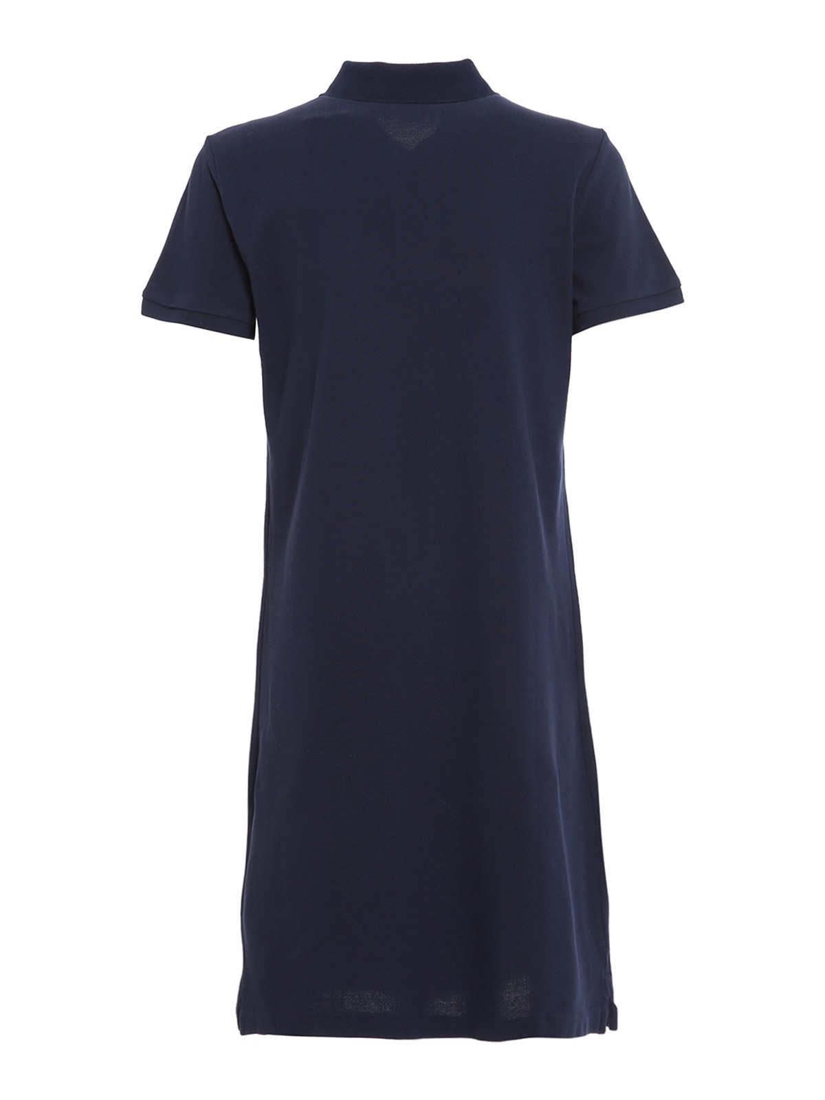 Shop Polo Ralph Lauren Logo Embroidery  Dress In Dark Blue