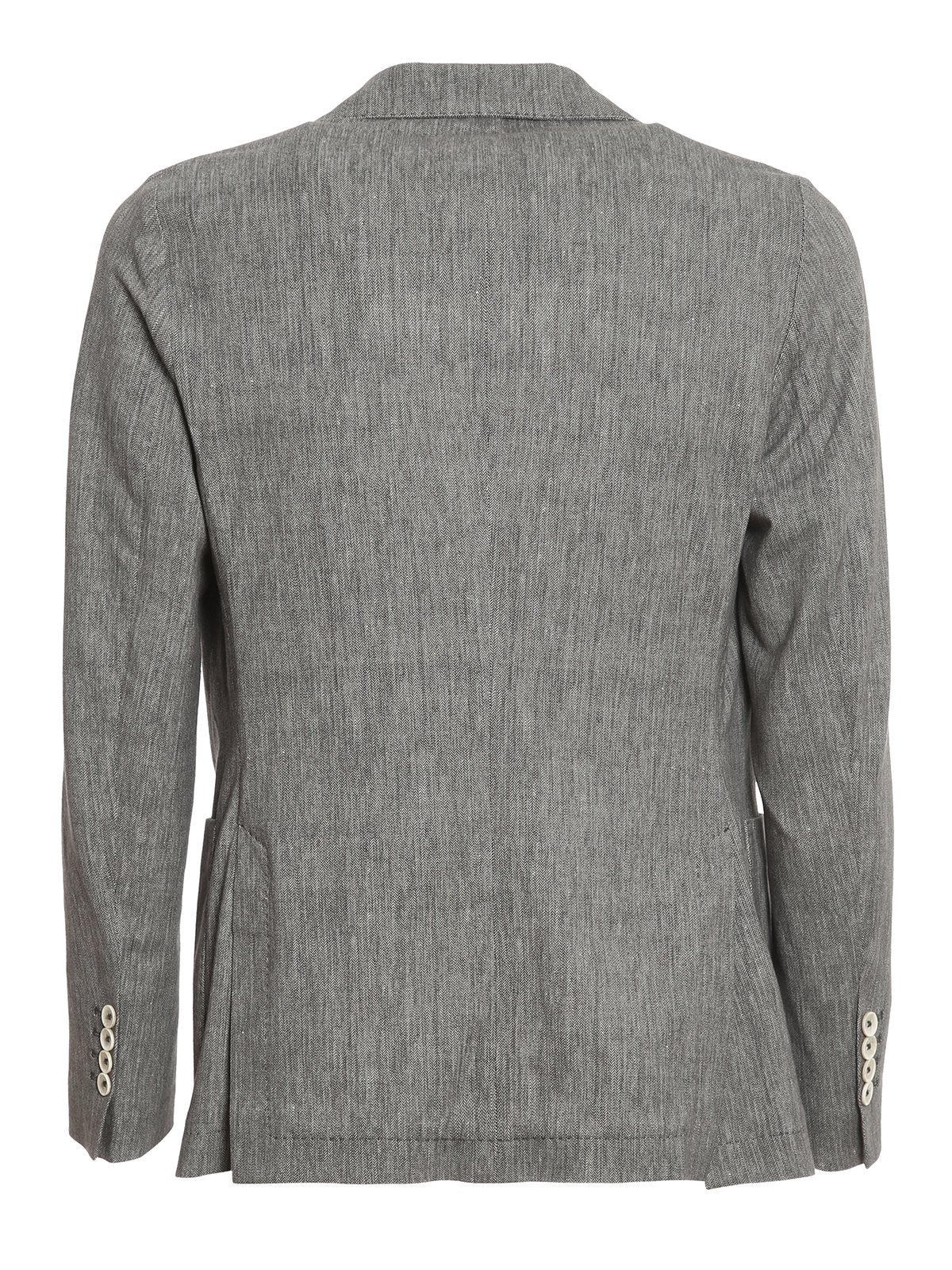 Circolo 1901 Micro barb jersey blazer - Grey - Men | CN3015NERO