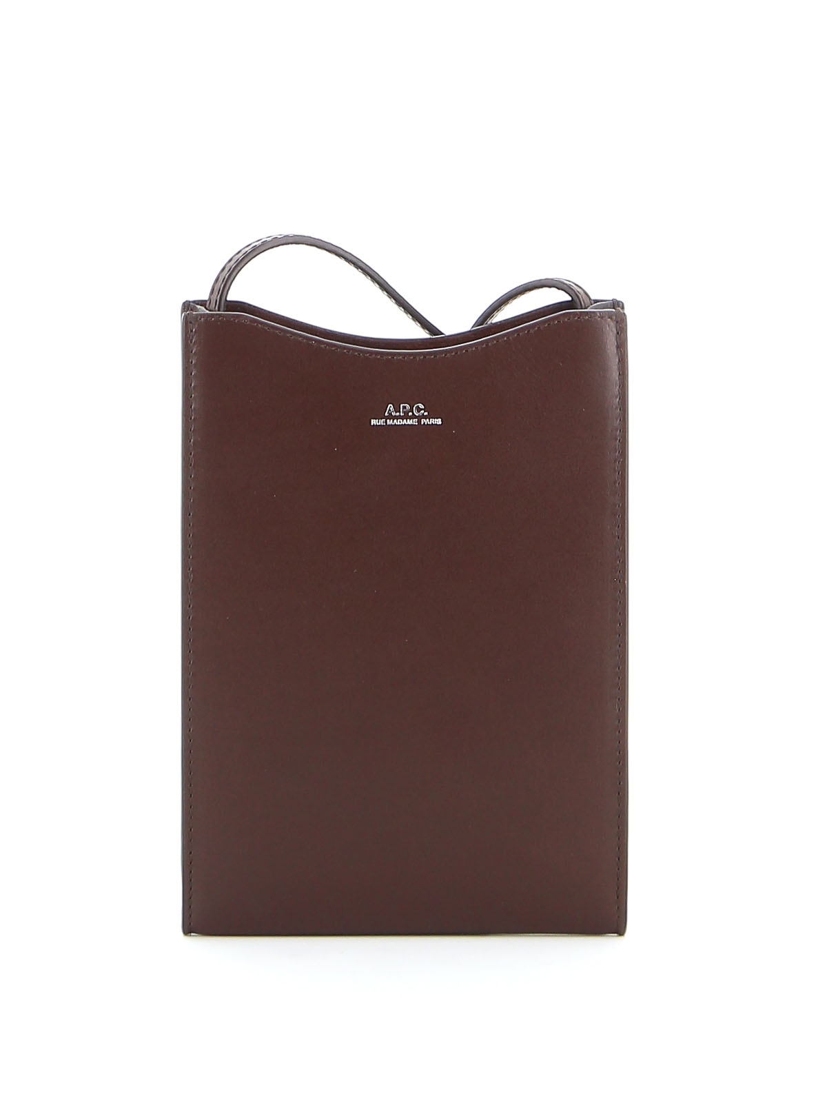 A.P.C. Jaime neck pouch - Brown - Men|PXBMWF63043CAN | thebs.com