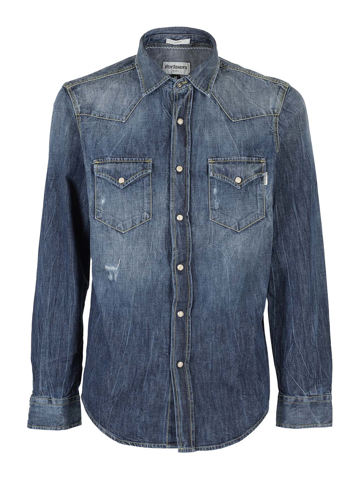 Roy Roger's Denim shirt Dark Wash Men MARTINTRANKUNI
