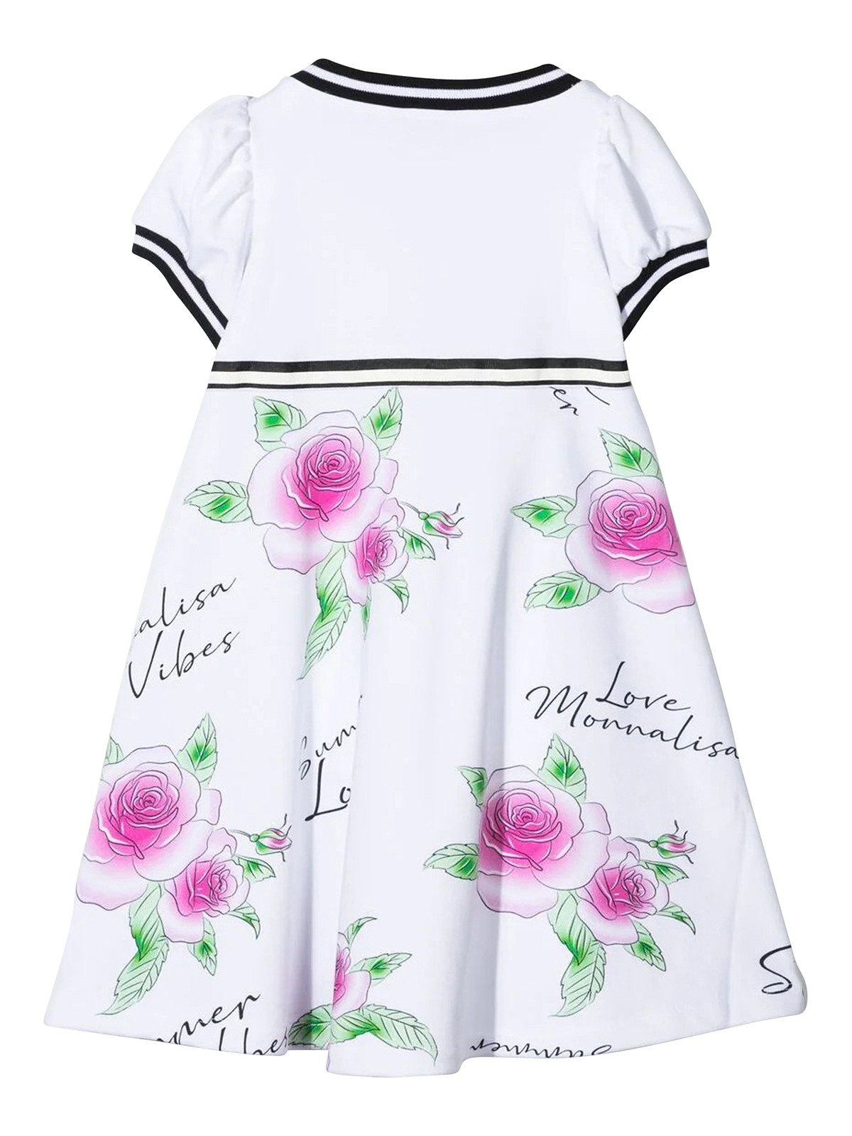 Monnalisa Floral printed dress White Girls 197908SM70160099
