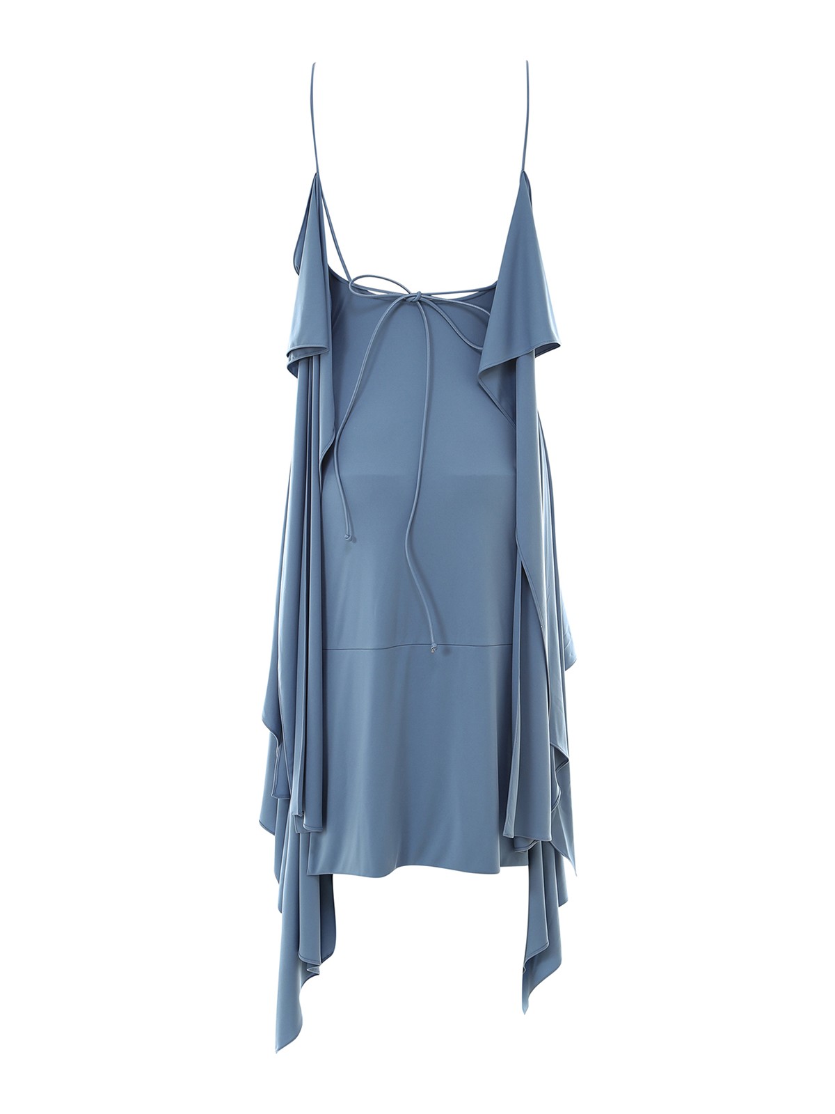 ferragamo blue dress Ferragamo Cotton Poplin Midi Dress 42 / Light Blue