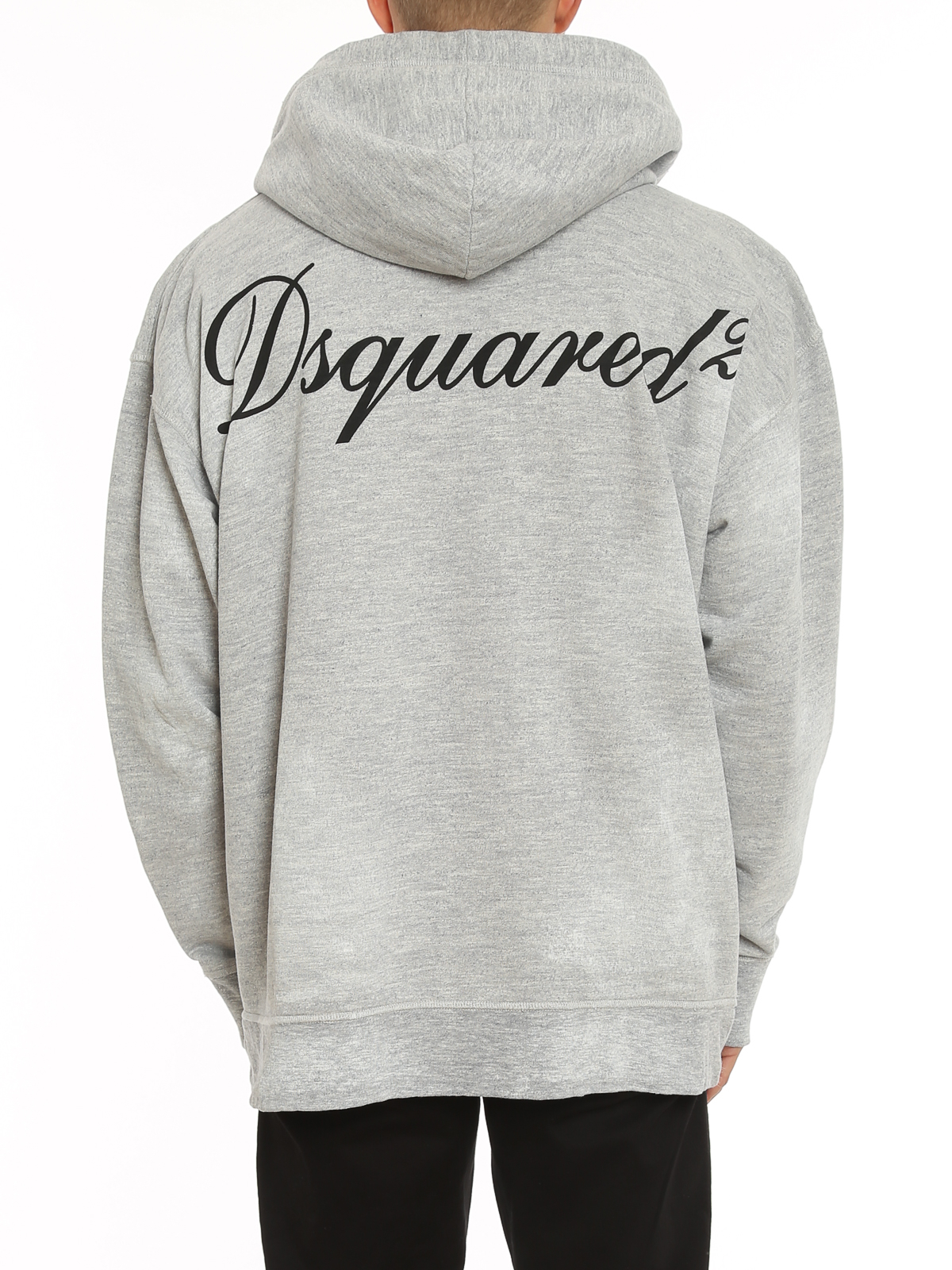 Dsquared2 Studded hoodie - Light Grey - Men|S71HG0100S25061856M