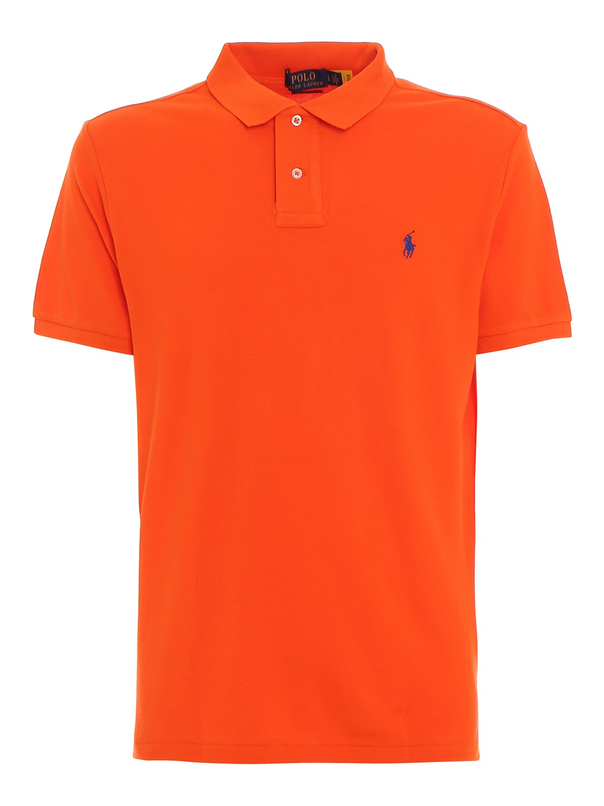 Polo Ralph Lauren Logo Embroidery Polo In Orange