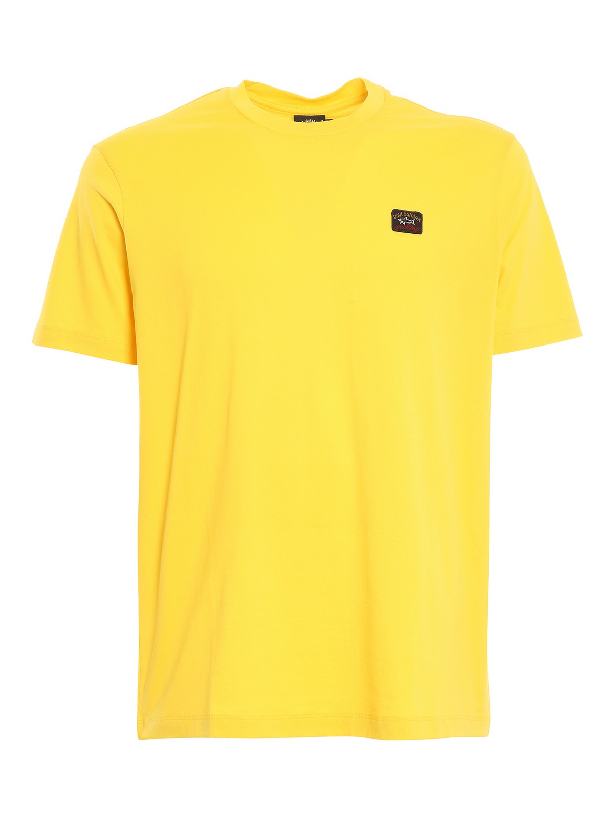 Shop Paul & Shark Cotton T-shirt In Yellow