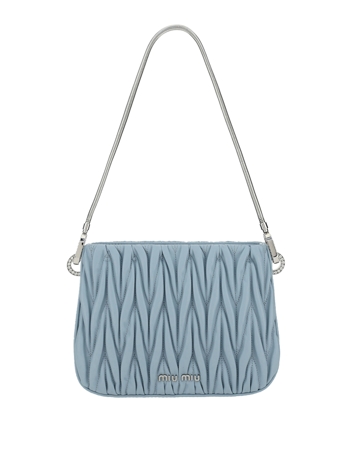Miu Miu Sassy shoulder bag - Light Blue|5BA200VGOON88F0012