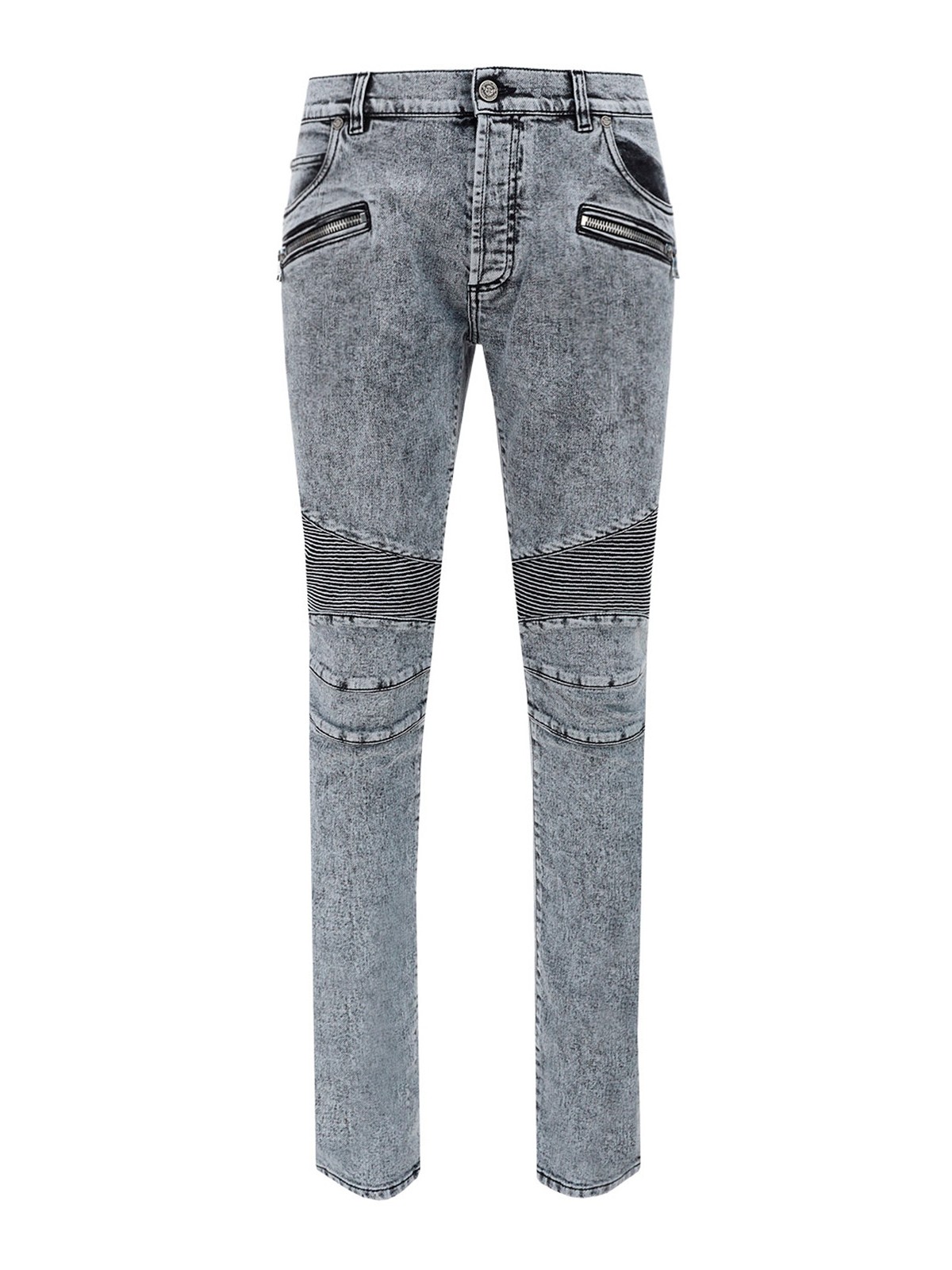 Balmain スキニージーンズ - グレー|VH0MG007136D9FK
