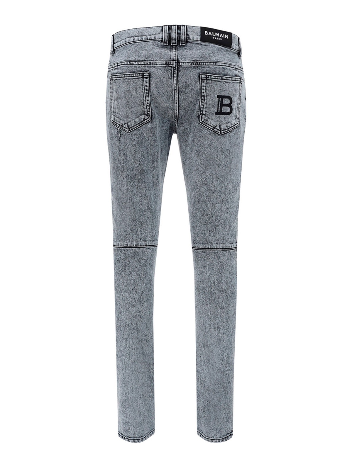 Balmain スキニージーンズ - グレー|VH0MG007136D9FK