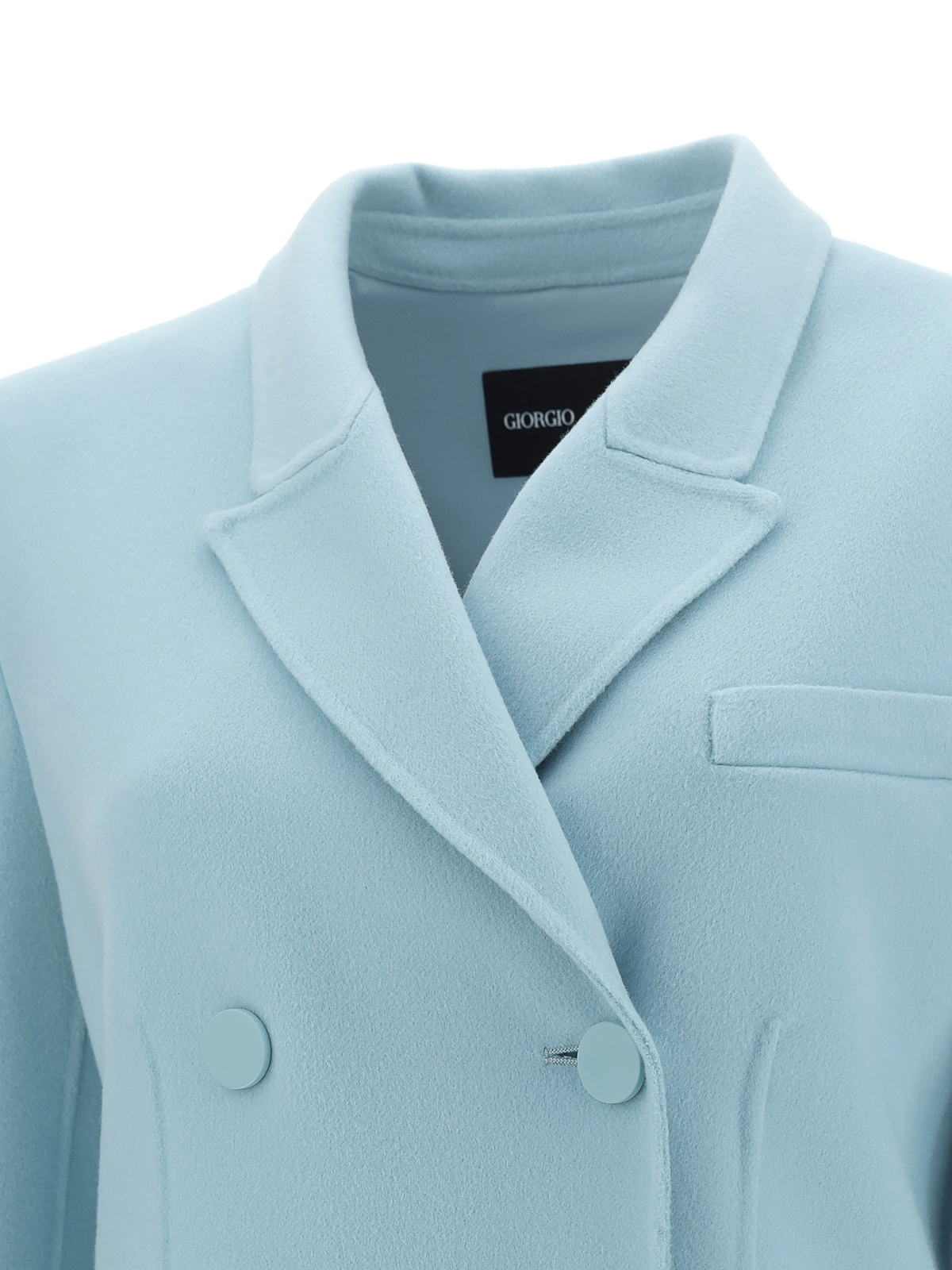 Giorgio Armani Double-Breasted Cashmere Coat